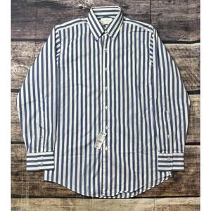 Brooks Brothers Dress Shirt Men's 15.5-34 Regent Fit Stripes USA Made Italian